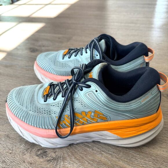 Hoka Shoes - HOKA bondi 7 blue sneakers sz 9 womens